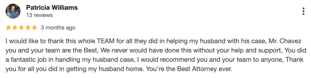 Austin car accident client review.